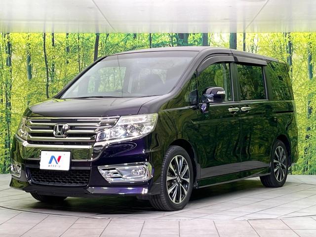 ステップワゴンスパーダ Z クールスピリット 禁煙車 後席モニター 純正9型ナビ DVD/CD再生 バックカメラ 両側電動スライド ハーフレザーシート HIDヘッド オートライト オートエアコン リアエアコン 純正17インチアルミホイール ETC(56枚目)