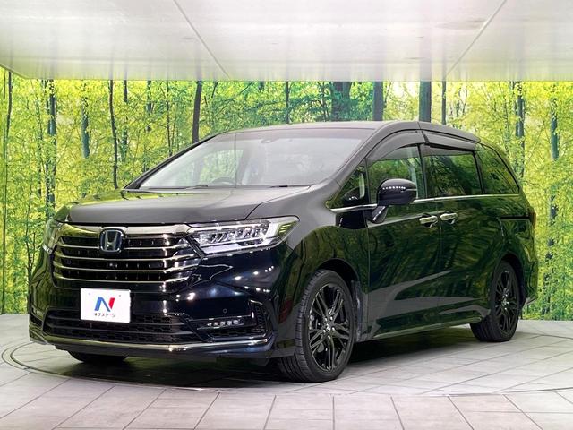 オデッセイハイブリッド e:HEVアブソルート・EX 禁煙車 純正10型ナビ 全周囲カメラ フルセグ CD/DVD再生 Bluetooth 衝突軽減装置 レーダークルコン LEDヘッド/フォグライト 両側電動スライドドア 前席シートヒーター ETC2.0(61枚目)