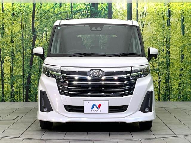 ルーミー カスタムG 4WD 禁煙車 後期型 寒冷地仕様 SDナビ バックカメラ CD/DVD再生 Bluetooth接続 衝突軽減装置 レーダークルコン 両側電動スライドドア 前席シートヒーター LEDヘッドライト(14枚目)