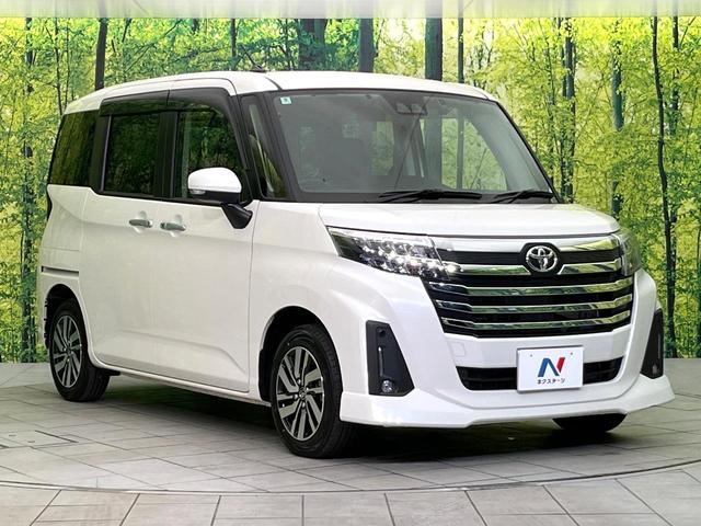 ルーミー カスタムG 4WD 禁煙車 後期型 寒冷地仕様 SDナビ バックカメラ CD/DVD再生 Bluetooth接続 衝突軽減装置 レーダークルコン 両側電動スライドドア 前席シートヒーター LEDヘッドライト(16枚目)