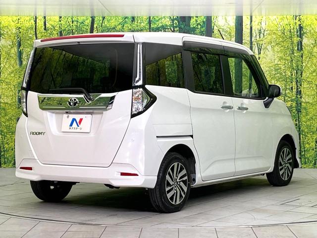 ルーミー カスタムG 4WD 禁煙車 後期型 寒冷地仕様 SDナビ バックカメラ CD/DVD再生 Bluetooth接続 衝突軽減装置 レーダークルコン 両側電動スライドドア 前席シートヒーター LEDヘッドライト(17枚目)