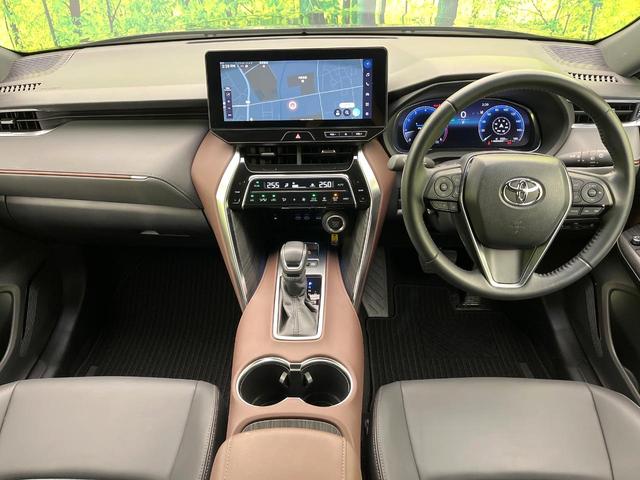 ハリアー Ｇ　禁煙車　純正１２．３型ＤＡ　Ｂｌｕｅｔｏｏｔｈ再生　フルセグ　バックカメラ　衝突軽減装置　レーダークルーズ　電動リアゲート　ハーフレザーシート　パワーシート　コーナーセンサー　オートハイビーム　ＥＴＣ（2枚目）