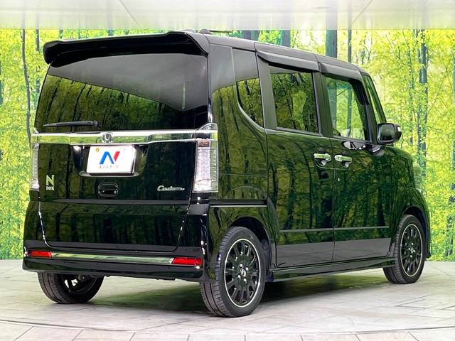 N-BOXカスタム G ターボSSブラックスタイルパッケージ 禁煙車 SDナビ CD/DVD/Bliutooth バックカメラ 両側電動スライドドア 衝突軽減装置 HIDヘッド/LEDフォグ オートライト グレード専用15インチアルミ シートヒーター(17枚目)