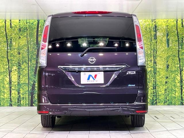 セレナ ハイウェイスター　禁煙車　純正ナビ　バックカメラ　ＣＤ／ＤＶＤ／フルセグ　Ｂｌｕｅｔｏｏｔｈ接続　純正フリップダウンモニター　両側電動スライドドア　ＨＩＤヘッドライト　オートライト　革巻きステアリング　オートエアコン（15枚目）