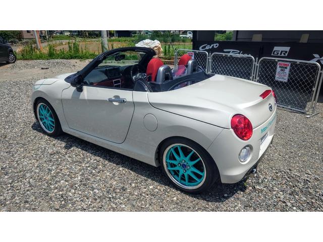 コペン セロ　純正オプションエアロ（フロント）　ＨＫＳハイパーマックスＳ（新品車高調）　ＷＯＲＫエモーションＣＲ２Ｐ（新品ホイール）　ＨＫＳスポーツマフラー（9枚目）