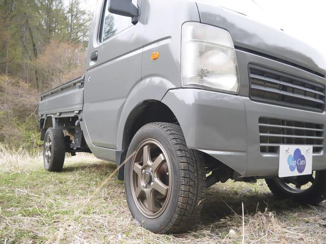 KCエアコン・パワステ 4WD・2インチリフトアップ・14インチアルミホイール・荷台チッピングブラック塗装済み・デフロック(18枚目)