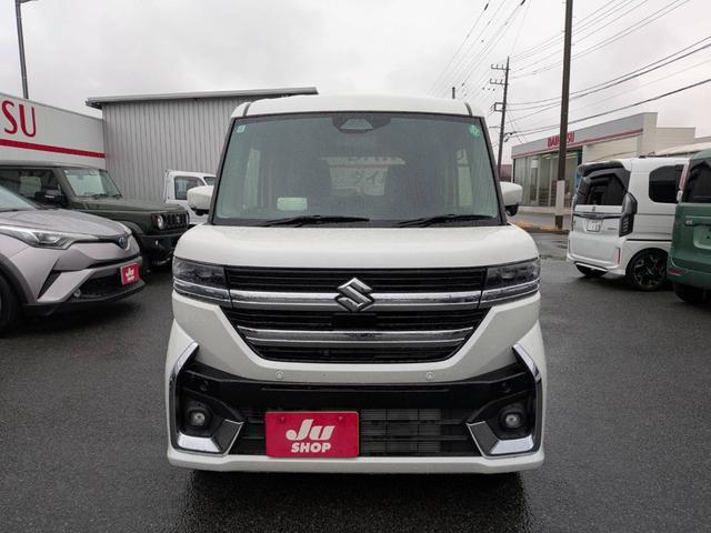 スペーシアカスタム ハイブリッドＸＳ　届出済未使用車　純正９インチナビ　全方位モニターカメラ　両側電動スライドドア　左右シートヒーター　衝突軽減ブレーキ　純正１５インチアルミ（3枚目）