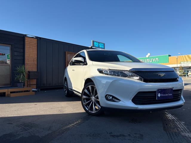 ハリアー エレガンス パノラマルーフ ハーフレザー アルパインBIG Xナビ フルセグ DISC Bluetooth AUX SD バックカメラ ステアリモコン ETC 社外19インチAW(6枚目)