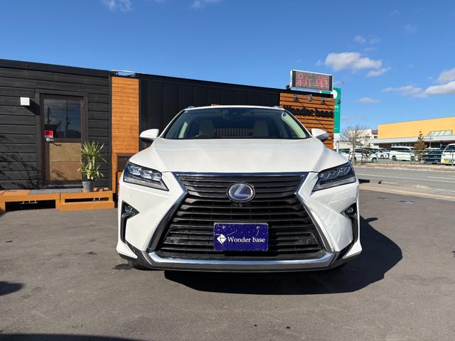 RX RX450hL ベージュ革シート サンルーフ 純正ナビ フルセグ DISC Bluetooth AUX 360°カメラ シートヒーター・クーラー ステアリモコン クルコン ステアヒーター パワーバックドア ETC(2枚目)