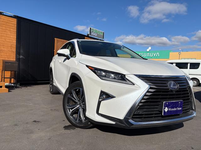 RX RX450hL ベージュ革シート サンルーフ 純正ナビ フルセグ DISC Bluetooth AUX 360°カメラ シートヒーター・クーラー ステアリモコン クルコン ステアヒーター パワーバックドア ETC(3枚目)