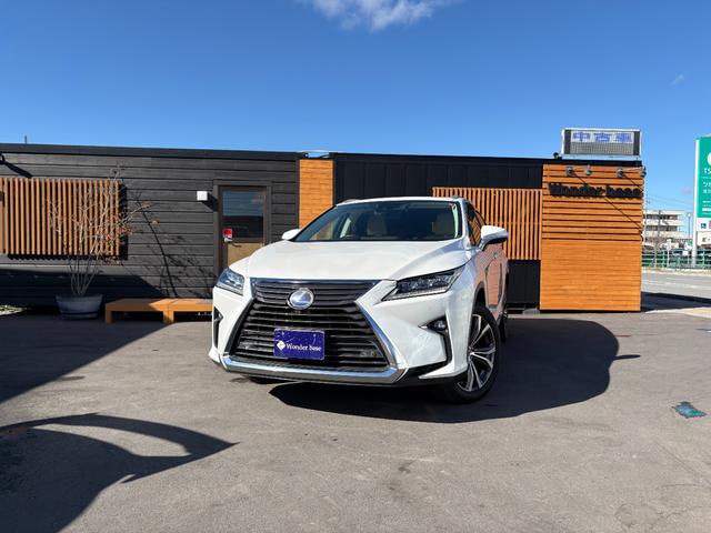 RX RX450hL ベージュ革シート サンルーフ 純正ナビ フルセグ DISC Bluetooth AUX 360°カメラ シートヒーター・クーラー ステアリモコン クルコン ステアヒーター パワーバックドア ETC(12枚目)