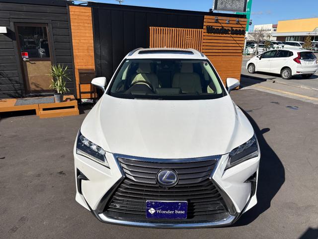 RX RX450hL ベージュ革シート サンルーフ 純正ナビ フルセグ DISC Bluetooth AUX 360°カメラ シートヒーター・クーラー ステアリモコン クルコン ステアヒーター パワーバックドア ETC(13枚目)