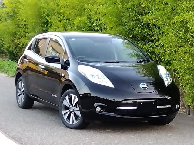 リーフ Ｇ（３０ｋｗｈ）　純正地デジナビＢｌｕｅｔｏｏｔｈ　バックモニター　衝突軽減ブレーキ　全席シートヒーター　ステアリングヒーター　ＬＥＤライト　クルーズコントロール　スマートキー　ＥＴＣ　１７インチアルミ　８セグメント（2枚目）