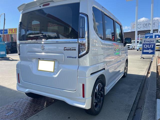 スペーシアカスタム ハイブリッドXS 届出済未使用車/全方位モニター/純正9インチナビ/両側電動スライドドア/マルチユースフラップ/スリムサーキュレーター/シートヒーター/クルーズコントロール/電動格納ミラー/アイドリングストップ(8枚目)