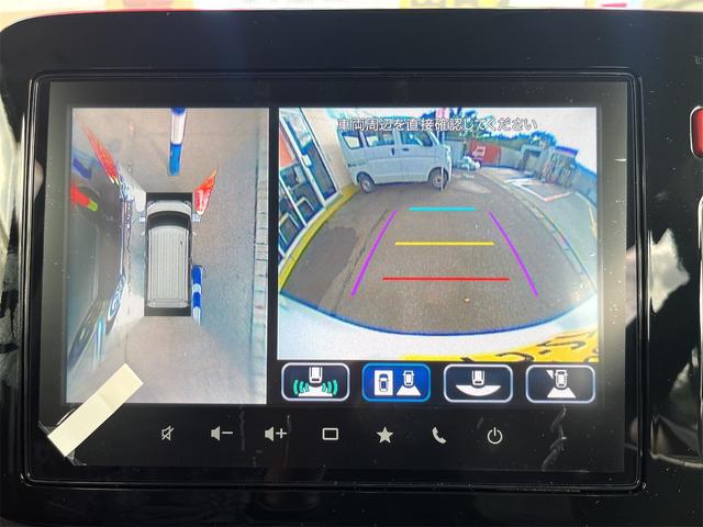 スペーシアカスタム ハイブリッドXS 届出済未使用車/全方位モニター/純正9インチナビ/両側電動スライドドア/マルチユースフラップ/スリムサーキュレーター/シートヒーター/クルーズコントロール/電動格納ミラー/アイドリングストップ(11枚目)