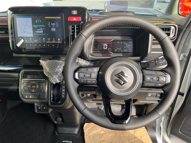 スペーシアカスタム ハイブリッドXS 届出済未使用車/全方位モニター/純正9インチナビ/両側電動スライドドア/マルチユースフラップ/スリムサーキュレーター/シートヒーター/クルーズコントロール/電動格納ミラー/アイドリングストップ(14枚目)