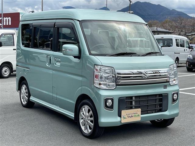 エブリイワゴン ＰＺターボスペシャル　認定中古車／ハイルーフ／衝突軽減／両側電動スライドドア／オートステップ／ターボ／オートライト／ＨＩＤ／アクセル踏み間違い防止装置（3枚目）