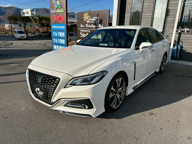 クラウンハイブリッド Ｓ　ＡＩＳ検査済／純正ナビ・ＴＶ／モデリスタエアロ／モデリスタＡＷ／トランクスポイラー／セーフティＰＫＧ／パノラミックビューモニター／ＢＳＭ／ヘッドアップディスプレイ／インテリジェントパーキングアシスト／（9枚目）