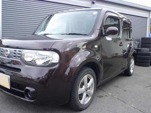 キューブ 15X パーティーレッドセレクション インテリジェントキー プッシュスタート ETC タイミングチェーン 夏タイヤ 冬タイヤ付き(4枚目)