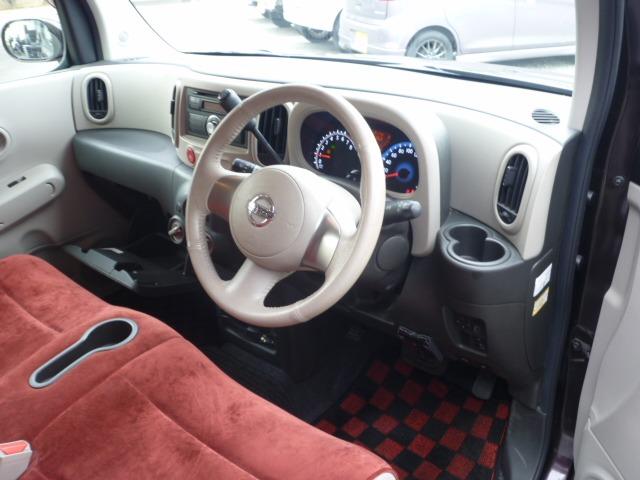 キューブ 15X パーティーレッドセレクション インテリジェントキー プッシュスタート ETC タイミングチェーン 夏タイヤ 冬タイヤ付き(5枚目)