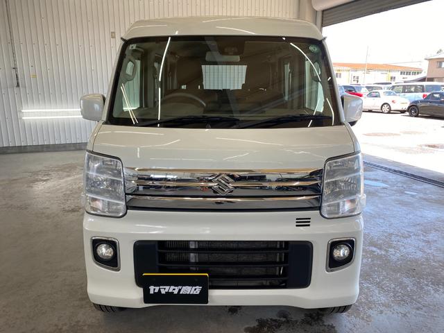 エブリイワゴン ＰＺターボ　Ｄカメラブレーキサポート　助手席エアバック　運転席エアバック　ブルートゥース　ＡＵＸ対応　安全ボディ　フルフラット　シートヒータ　ＥＴＣ　パートタイム４ＷＤ　ＥＳＣ　イモビ　キーレススタートシステム（3枚目）