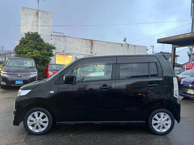 ワゴンRスティングレー X ワンオーナー 社外HDDナビ フルセグ 本革巻ステアリング スマートキー HID フォグ 純正アルミ 名古屋仕入(9枚目)