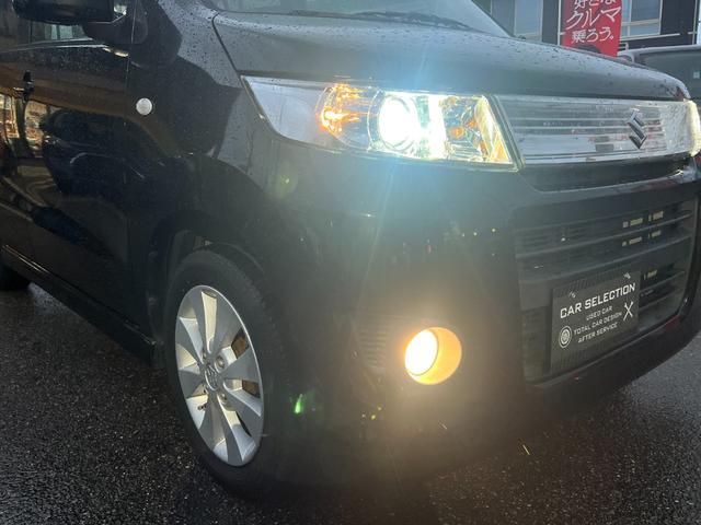 ワゴンRスティングレー X ワンオーナー 社外HDDナビ フルセグ 本革巻ステアリング スマートキー HID フォグ 純正アルミ 名古屋仕入(25枚目)