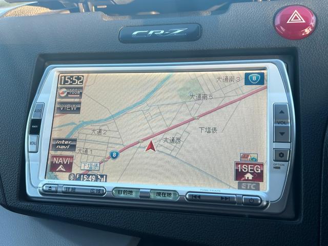 CR-Z α 6速マニュアル 純正メモリーナビ CD DVD Bluetooth ワンセグ バックカメラ ETC ステリモ クルコン 横滑り防止 スマートキー HID フォグ 純正アルミ 名古屋仕入(14枚目)