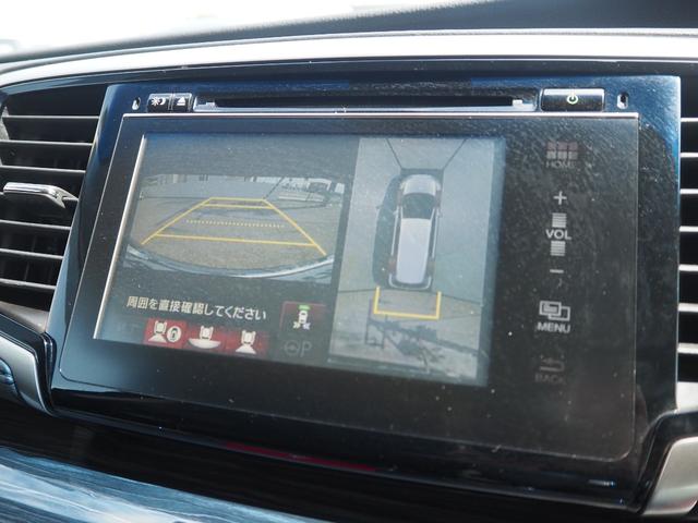 オデッセイ アブソルート・ＥＸ　７人　アルパイン１０．１型後席モニター　純正インターナビ　全方位モニター　両側パワースライドドア　ＬＥＤヘッドライト　フォグライト　Ｗエアコン　リアサンシェード　２列目キャプテンシート　ＢＳＭ（17枚目）