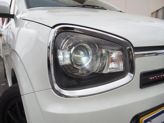 アルトワークス ベースグレード　５ＭＴ　ターボ　純正オーディオ　レカロシート　プッシュスタート　ＨＩＤヘッドライト　ＫＹＢショック　革巻きステアリング　オートエアコン　フロントフォグランプ　ミラーヒーター　純正１５インチＡＷ（38枚目）