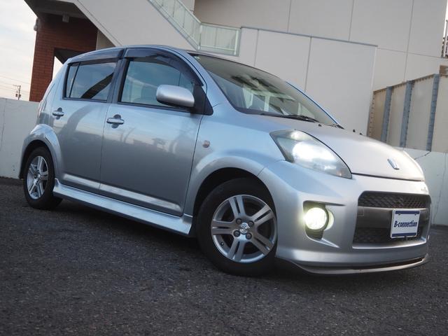 パッソ レーシー TRDスポーツ 5MT TRDスポーツサスペンション TRDスポーツマフラー 純正14インチAW 純正MOMOステアリング 社外SDナビ BT 地デジ HID フォグLED ETC 社外アルミペダル(10枚目)