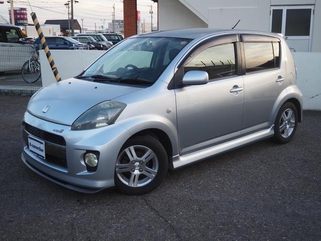 パッソ レーシー TRDスポーツ 5MT TRDスポーツサスペンション TRDスポーツマフラー 純正14インチAW 純正MOMOステアリング 社外SDナビ BT 地デジ HID フォグLED ETC 社外アルミペダル(21枚目)