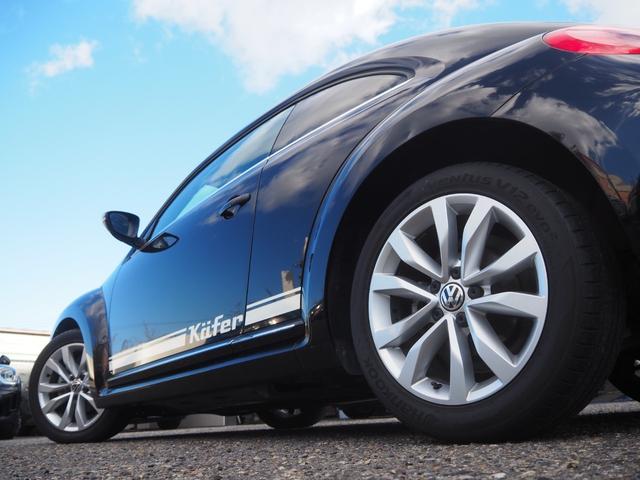 ザ・ビートル デザインレザーパッケージ　ターボ　ブラックレザーシート　純正１７インチアルミホイール　純正オーディオ　シートヒーター　パドルシフト　ステアスイッチ　ＨＩＤヘッドライト　クルーズコントロール　ビルトインＥＴＣ　レインセンサー（46枚目）