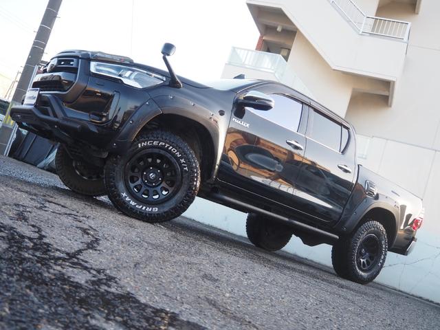 ハイラックス Z ディーゼルターボ リフトアップ FUEL17インチAW オーバーフェンダー 社外グリルガード バグガード 社外ナビ バックカメラ 地デジ BT ドライブレコーダー ゴーストフィルム スモークフィルム(22枚目)