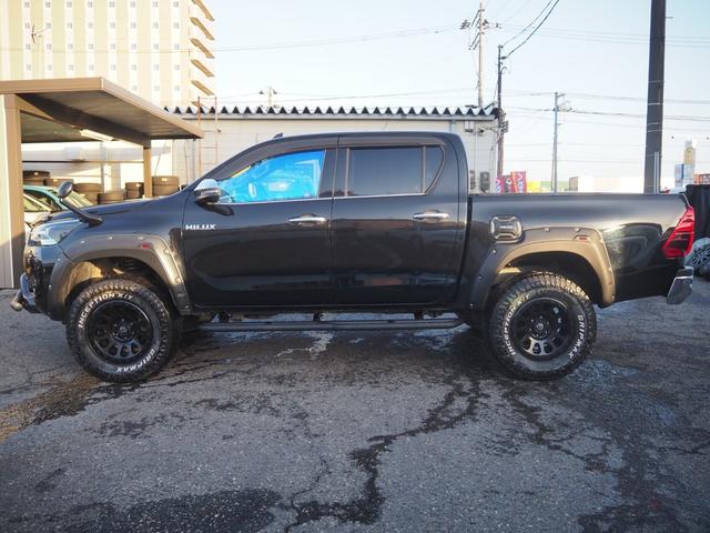 ハイラックス Z ディーゼルターボ リフトアップ FUEL17インチAW オーバーフェンダー 社外グリルガード バグガード 社外ナビ バックカメラ 地デジ BT ドライブレコーダー ゴーストフィルム スモークフィルム(35枚目)