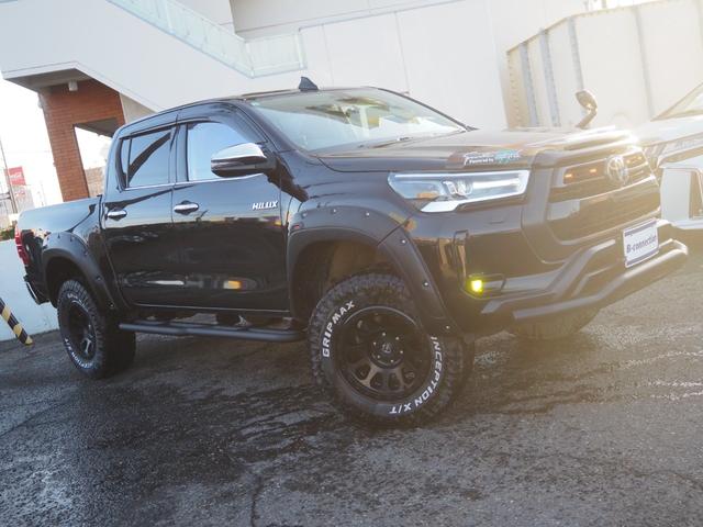 ハイラックス Z ディーゼルターボ リフトアップ FUEL17インチAW オーバーフェンダー 社外グリルガード バグガード 社外ナビ バックカメラ 地デジ BT ドライブレコーダー ゴーストフィルム スモークフィルム(37枚目)