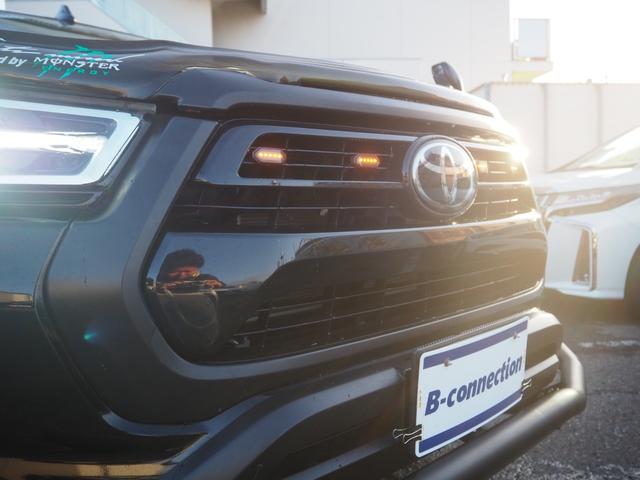 ハイラックス Z ディーゼルターボ リフトアップ FUEL17インチAW オーバーフェンダー 社外グリルガード バグガード 社外ナビ バックカメラ 地デジ BT ドライブレコーダー ゴーストフィルム スモークフィルム(40枚目)