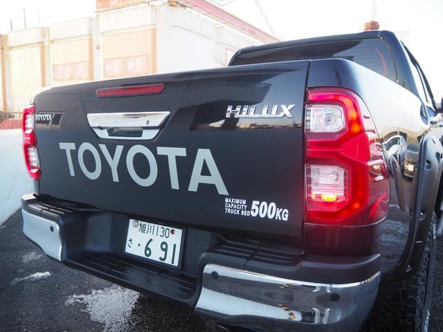 ハイラックス Z ディーゼルターボ リフトアップ FUEL17インチAW オーバーフェンダー 社外グリルガード バグガード 社外ナビ バックカメラ 地デジ BT ドライブレコーダー ゴーストフィルム スモークフィルム(45枚目)