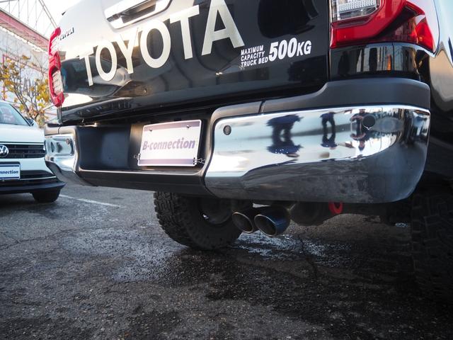 ハイラックス Z ディーゼルターボ リフトアップ FUEL17インチAW オーバーフェンダー 社外グリルガード バグガード 社外ナビ バックカメラ 地デジ BT ドライブレコーダー ゴーストフィルム スモークフィルム(49枚目)