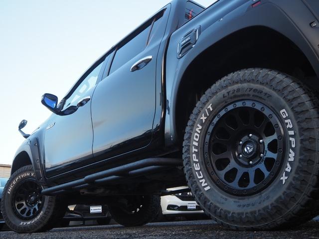 ハイラックス Z ディーゼルターボ リフトアップ FUEL17インチAW オーバーフェンダー 社外グリルガード バグガード 社外ナビ バックカメラ 地デジ BT ドライブレコーダー ゴーストフィルム スモークフィルム(52枚目)