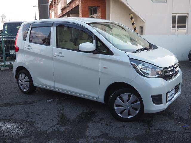 ｅＫワゴン Ｅ　クラリオンＳＤナビ　地デジ　ＢＴ接続　純正ホイールキャップ　キーレス　シートヒーター　ヘッドライトレベライザー　ベンチシート　電格ミラー　エアコン　ドアバイザー　フロアマット　ハロゲンヘッドライト（25枚目）