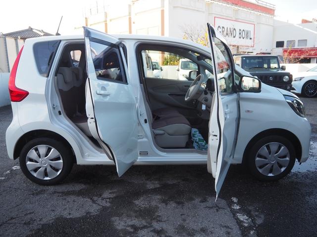 ｅＫワゴン Ｅ　クラリオンＳＤナビ　地デジ　ＢＴ接続　純正ホイールキャップ　キーレス　シートヒーター　ヘッドライトレベライザー　ベンチシート　電格ミラー　エアコン　ドアバイザー　フロアマット　ハロゲンヘッドライト（34枚目）