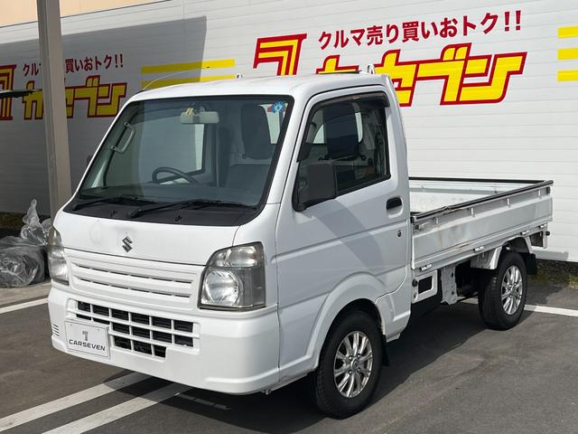 キャリイトラック ＫＣエアコン・パワステ　４ＷＤ　エアコン　５速マニュアル　アルミホイール　夏冬タイヤ付　ＥＴＣ車載器　記録簿　運転席エアバッグ　荷台ゲートプロテクター　走行距離１３．０万キロ　車検整備付き　修復歴無し　ホワイト（11枚目）