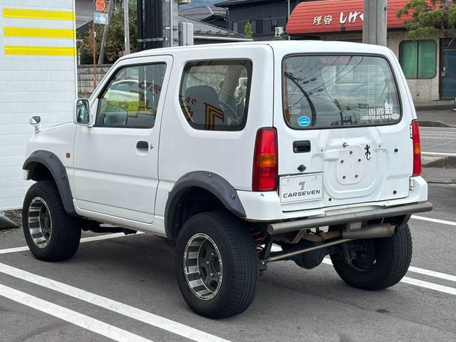 ジムニー XG 5MT エアコン 普通車登録(オーバーフェンダー) リフトアップ FRPボンネット 社外15インチアルミホイール ETC(38枚目)