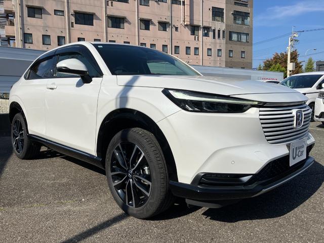 ヴェゼル e:HEV Z 衝突回避支援ブレーキ機能 スマキ Pトランク フルオートエアコン オートLED エアバッグ 両席エアバック パワーウィンドウ LEDランプ ソナー クルーズC キーレスエントリー シートヒータ(3枚目)