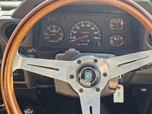 ランドクルーザープラド EX5 ワンオーナー AT パワステ エアコン パワーウインドウ 4WD 四駆切り替え NARDIハンドル(14枚目)