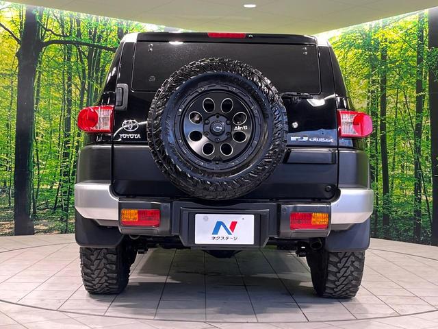 FJクルーザー オフロードパッケージ 4WD SDナビ 寒冷地仕様 フルセグ Bluetooth ETC クルコン リモコンキー ステアリングスイッチ 横滑り防止 プライバシーガラス ヘッドライトレベライザー リアデフロック パワステ(15枚目)