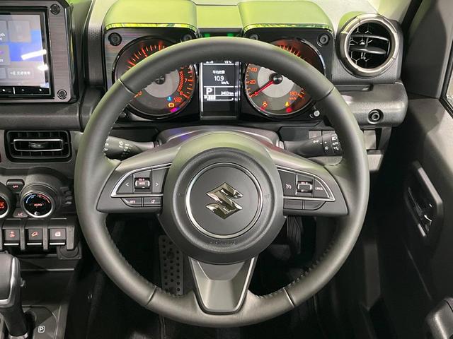 ジムニーシエラ JC SDナビ バックカメラ 衝突軽減 ETC ドラレコ Bluetooth フルセグ シートヒーター LEDヘッド オートエアコン オートライト 革巻きステアリング ステアリングスイッチ スマートキー(10枚目)