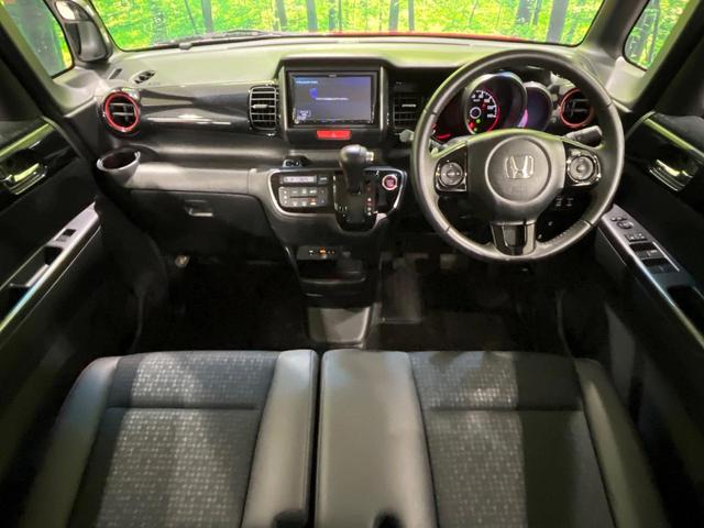 N-BOXカスタム 2トーンカラースタイル G・ターボLパッケージ SDナビ バックカメラ 両側パワスラ Bluetooth ETC ドラレコ HIDヘッド オートライト オートエアコン クルーズコントロール アイドリングストップ 電動格納ミラー パワーウィンドウ(2枚目)