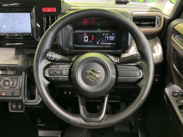 スペーシア ハイブリッドＸ　４ＷＤ　メモリーナビ　バックカメラ　衝突軽減　両側パワースライドドア　ＥＴＣ　Ｂｌｕｅｔｏｏｔｈ　フルセグ　ドラレコ　ＬＥＤヘッド　革巻きステアリング　オートエアコン　バニティミラー　スマートキー（11枚目）